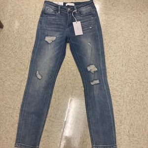 Vervet Blue Amber mid-rise skinny jeans